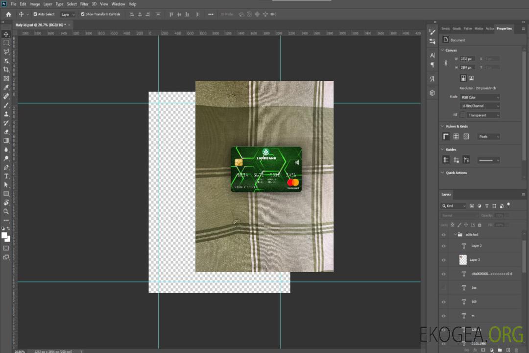 Philippines Land Bank of the Philippines mastercard photolook recto template